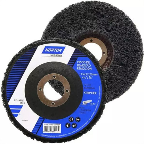 Disco Removedor/Polidor Strip Disc Norton 4.1/2'' X 7/8''