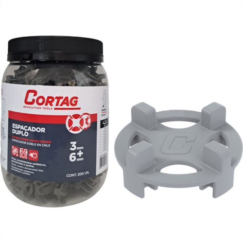 Espacador De Piso Cortag Duplo 3Mm + 6Mm Pacote Com 200 Pecas