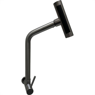 Torneira Pia Parede Metal Brazhu Com 4 Jatos Grafite - 1/4 Volta