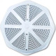 Tampa Anti Aprisionamento Para Dreno Ralo De Fundo Fluidra Veico Abs Branca - 111053 Tampa Anti Aprisionamento Para Dreno Ralo De Fundo Fluidra Veico Abs Branca - 111053