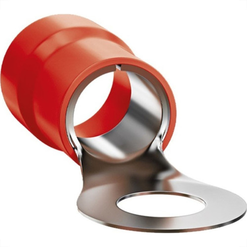 Terminal Anel Olhal Pre-Isolado Sforplast 10Mm - M6 - Vermelho Pacote Com 50 Pecas Terminal Anel Olhal Pre-Isolado Sforplast 10Mm - M6 - Vermelho Pacote Com 50 Pecas
