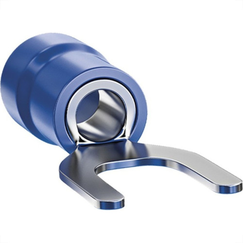 Terminal Forquilha Pre-Isolado Sforplast1,5 A 2,5Mm - M4 - Azul
