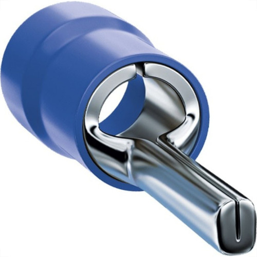 Terminal Pino Pre-Isolado Sforplast 1,5 A 2,5Mm Comprimento 12Mm - Azul