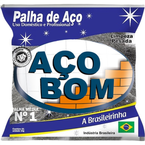 Palha De Aco Aco Bom No.1 - Kit C/20 Pecas Palha De Aco Aco Bom No.1 - Kit C/20 Pecas