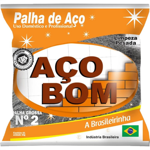Palha De Aco Aco Bom No.2 - Kit C/20 Pecas Palha De Aco Aco Bom No.2 - Kit C/20 Pecas