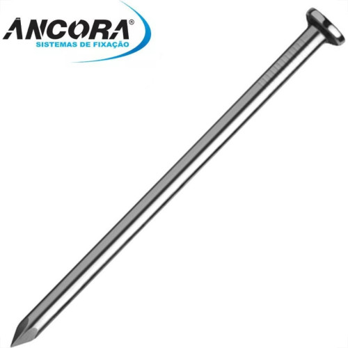 Prego Aco Ancora Galvanizado Com Cabeca 18X27 (3,40X62mm) Pacote Com 100 Pecas Prego Aco Ancora Galvanizado Com Cabeca 18X27 (3,40X62mm) Pacote Com 100 Pecas