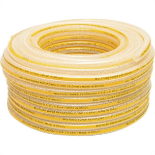 Mangueira Amarela Multiuso Ibira 3/8''X 3Mm - (7K) Super Max Trancada - 50M - 3304