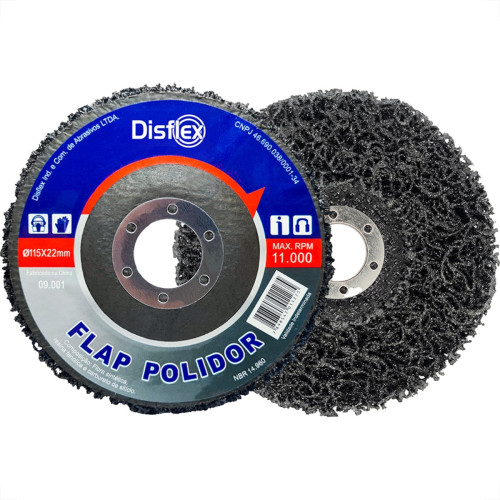 Disco Removedor/Polidor Strip Disflex Flap 115X22Mm - 9.001 Disco Removedor/Polidor Strip Disflex Flap 115X22Mm - 9.001