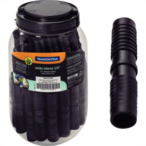Conexao Preta Tramontina Uniao Interna 3/4'' Pote Com 65 Pecas - 78410784 Conexao Preta Tramontina Uniao Interna 3/4'' Pote Com 65 Pecas - 78410784