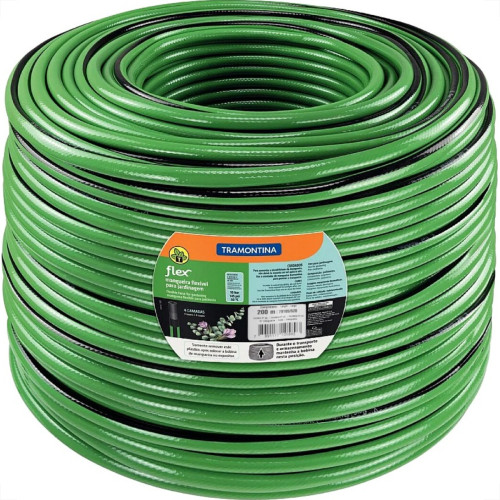 Mangueira Jardim Tramontina Flex Preta/Verde 4 Camadas - 200M - 79165520 Mangueira Jardim Tramontina Flex Preta/Verde 4 Camadas - 200M - 79165520
