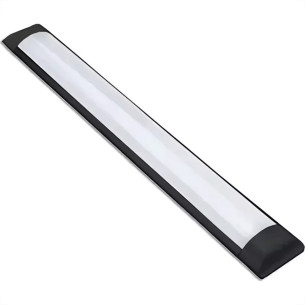 Luminaria Led Elgin Slim 18W. 6500K. Bivolt - 60Cm - 1200Lm Preta