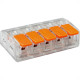 Conector Frontec Emenda 5 Polos - 6Mm - 41A. Pacote Com 25 Pecas - F41615/25 Conector Frontec Emenda 5 Polos - 6Mm - 41A. Pacote Com 25 Pecas - F41615/25