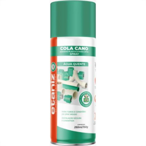 Cola Para Tubos E Conexoes Cpvc Spray Etaniz 150Gr. Cola Para Tubos E Conexoes Cpvc Spray Etaniz 150Gr.