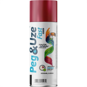 Spray Peg E Uze Fast Metalica Vermelho 300Ml/130G.