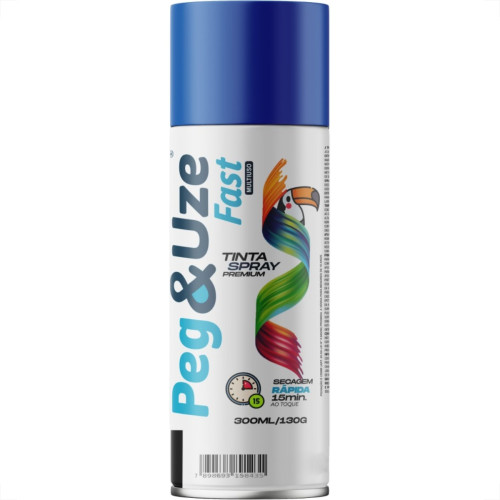 Spray Peg E Uze Fast Uso Geral Azul Medio 300Ml/130G.