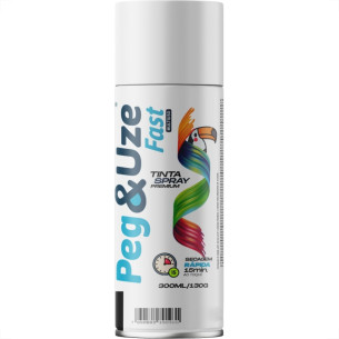 Spray Peg E Uze Fast Uso Geral Branco Brilhante 300Ml/130G.