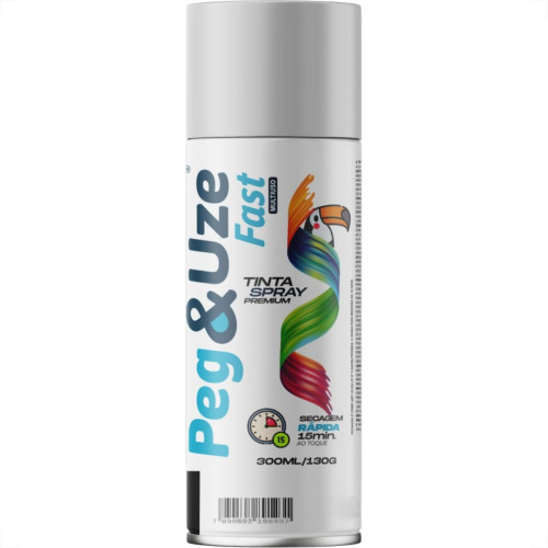 Spray Peg E Uze Fast Uso Geral Cinza Claro 300Ml/130G.
