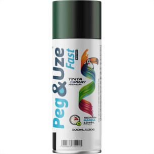 Spray Peg E Uze Fast Uso Geral Verde Escuro 300Ml/130G.