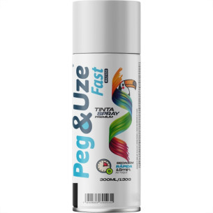 Spray Peg E Uze Fast Uso Geral Verniz Fosco 300Ml/130G.