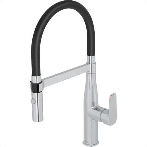 Torneira Bica Movel Pia Mesa Metal Deca Cozinha Monocomando Level Motion Cromada/Preta -2274.C.Preto Torneira Bica Movel Pia Mesa Metal Deca Cozinha Monocomando Level Motion Cromada/Preta -2274.C.Preto