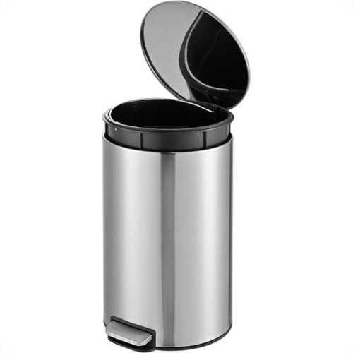 Lixeira Inox Com Pedal Slim Powermaid 12 Litros Lixeira Inox Com Pedal Slim Powermaid 12 Litros