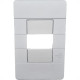 Placa Conjunto Dicompel Ritz Branca 4X2 - 1 Modulo Horizontal + Suporte - Rzb-2300/37 Placa Conjunto Dicompel Ritz Branca 4X2 - 1 Modulo Horizontal + Suporte - Rzb-2300/37
