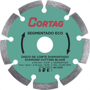Disco Diamantado Cortag Eco 110Mm X 20Mm Segmentado - 61699