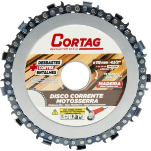 Disco Com Corrente De Motoserra Cortag 115Mm - 62903