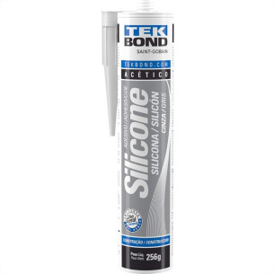 Silicone Acetico Tekbond 256Gr. Cinza