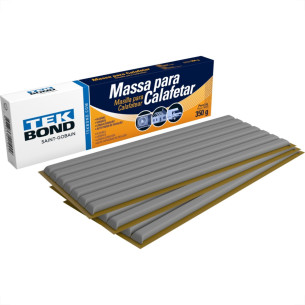 Massa Calafetar Tekbond Caixa 350G Cinza