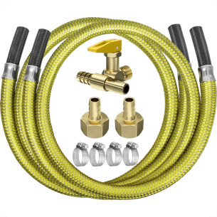 Kit De Instalacao Roco Para Fogao/Cooktop Com Registro Duplo + 2 Mangueira 1,0M - 2307/46