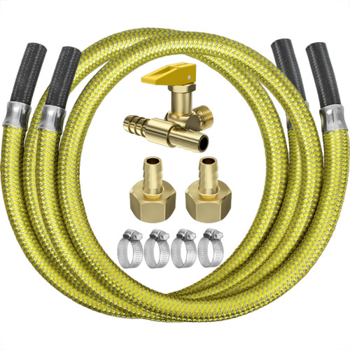 Kit De Instalacao Roco Para Fogao/Cooktop Com Registro Duplo + 2 Mangueira 1,0M - 2307/46