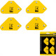 Esquadro Magnetico Eda Jogo Com 4 Pecas 2'' 5Kg - 0Ud