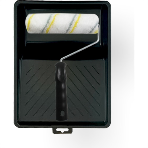 Kit Pintura Compel Com 3 Pecas - Bandeja - Rolo - Suporte - 0.924