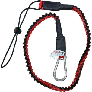 Cabo Elastico De Seguranca 1,20M Com Mosquetao Corax Para Ferramentas - Ts-Te2M-20