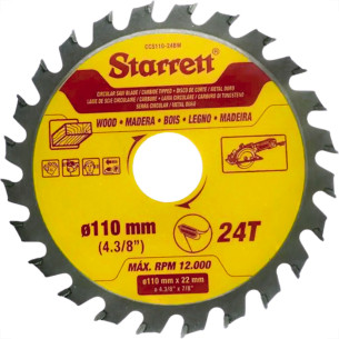 Serra Circular Widea Starrett 4.3/8''X 24 Dentes - Ccs110-24Bw
