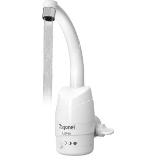 Torneira Eletrica Zagonel Luna Bica Movel Parede Branca 4 Temperaturas 5500W. X 220V.