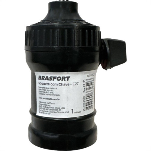 Soquete Com Chave Brasfort Latao 8252 - Kit C/20 Pecas Soquete Com Chave Brasfort Latao 8252 - Kit C/20 Pecas