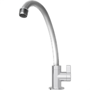 Torneira Bica Movel Pia Mesa Abs Zagonel Plus Metalizada - 1/4 De Volta