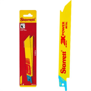 Lamina Para Serra Sabre Starrett 152Mm/6'' Bi-Metal 18 Dentes - Metal - Caixa Com 2 Pecas - B618-2