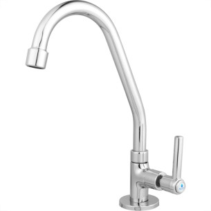 Torneira Bica Movel Pia Mesa Metal Alpha 1169 - C-72 - 1/4 Volta