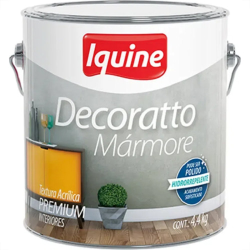 Textura Acrilica Iquine Decoratto Marmore Branco Neve 4,4Kg Textura Acrilica Iquine Decoratto Marmore Branco Neve 4,4Kg