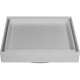 Ralo Invisivel Quadrado Ss Lares 15X15Cm Cinza Claro