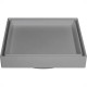 Ralo Invisivel Quadrado Ss Lares 15X15Cm Cinza Escuro