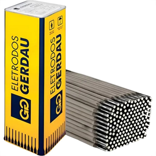 Eletrodo Gerdau Carbono E-7018 - 2,5Mm - Lata - Preco Por Kilo - Kit C/15 Quilos Eletrodo Gerdau Carbono E-7018 - 2,5Mm - Lata - Preco Por Kilo - Kit C/15 Quilos