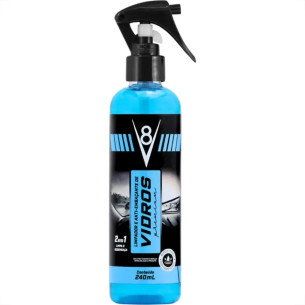 Limpador E Anti-Embacante De Vidros Para Automovel V8 240Ml