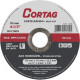 Disco Aco Inox Cortag 4.1/2''X3/64''X7/8'' - Fino 1,0Mm - Kit C/25 Pecas