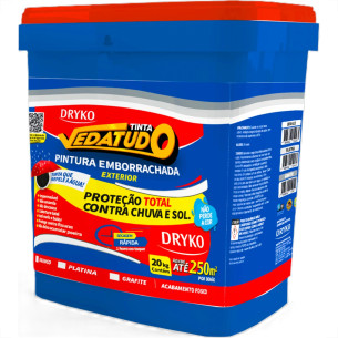 Tinta Emborrachada Dryko Vedatudo Cinza Platina 20Kg