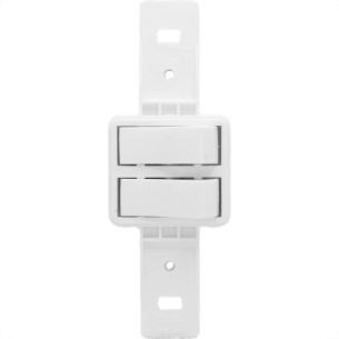 Conjunto Para Condulete Dicompel Monaco Branco 2 Simples - Dc-7100/10