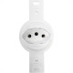 Conjunto Para Condulete Dicompel Monaco Branco 1 Tomada 2P+T. 20A. Redondo - Dc-6100/17